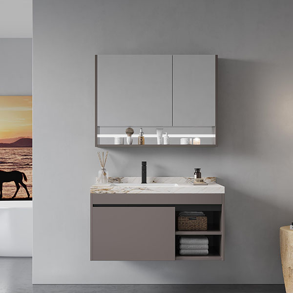 Top selling modern bathroom vanity stainless steel bathroom cabinet with mirror basin bathroom storage cabinet