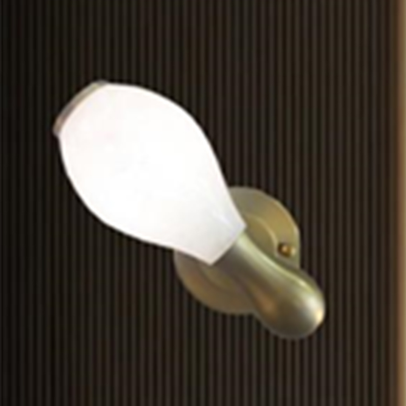 Creative Modern Brass and Alabaster Wall Sconce
