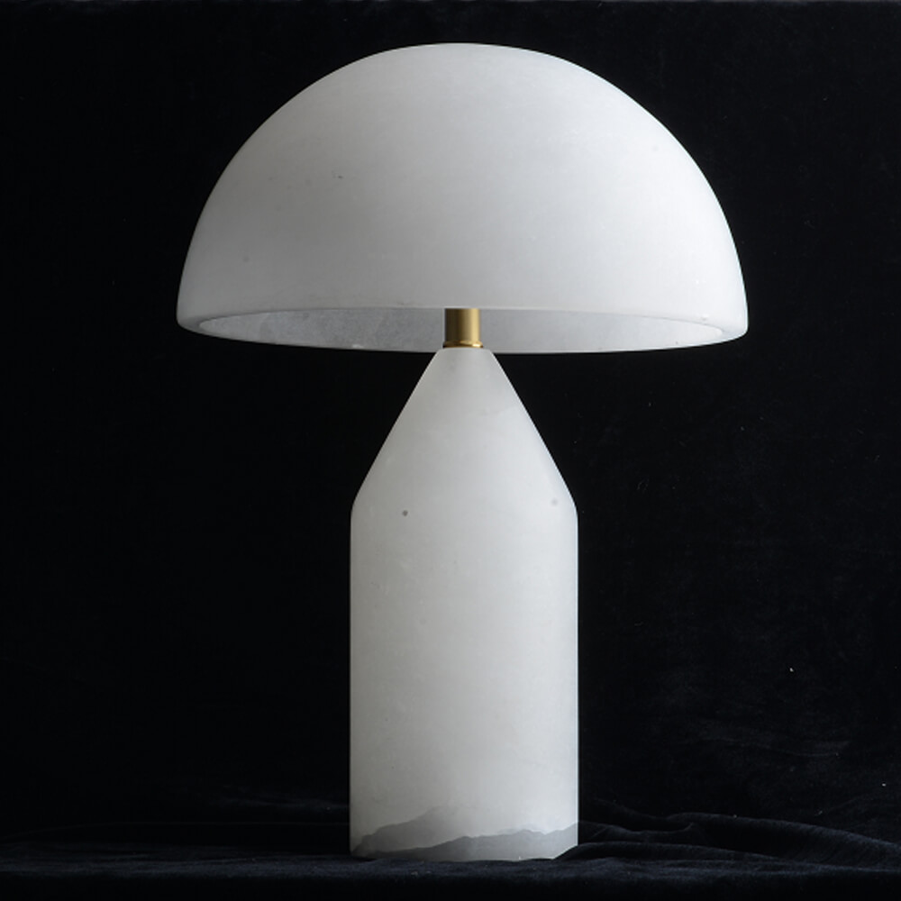 Модерна уметничка столна лампа од алабастера