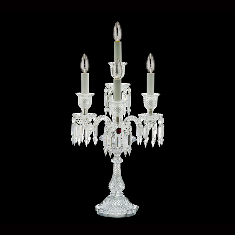 4 Lights Clear Baccarat Table Lamp
