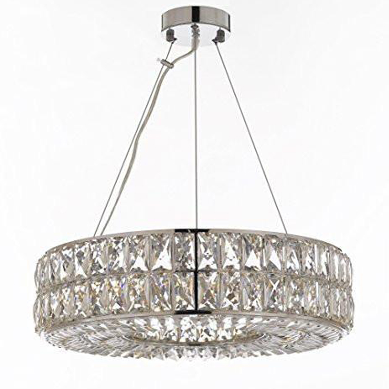 20 Inch Round Crystal Ring Chandelier