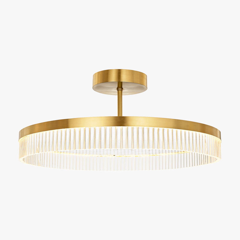 80cm Wide Even Height Mayfair Chandelier in Brushed Gold