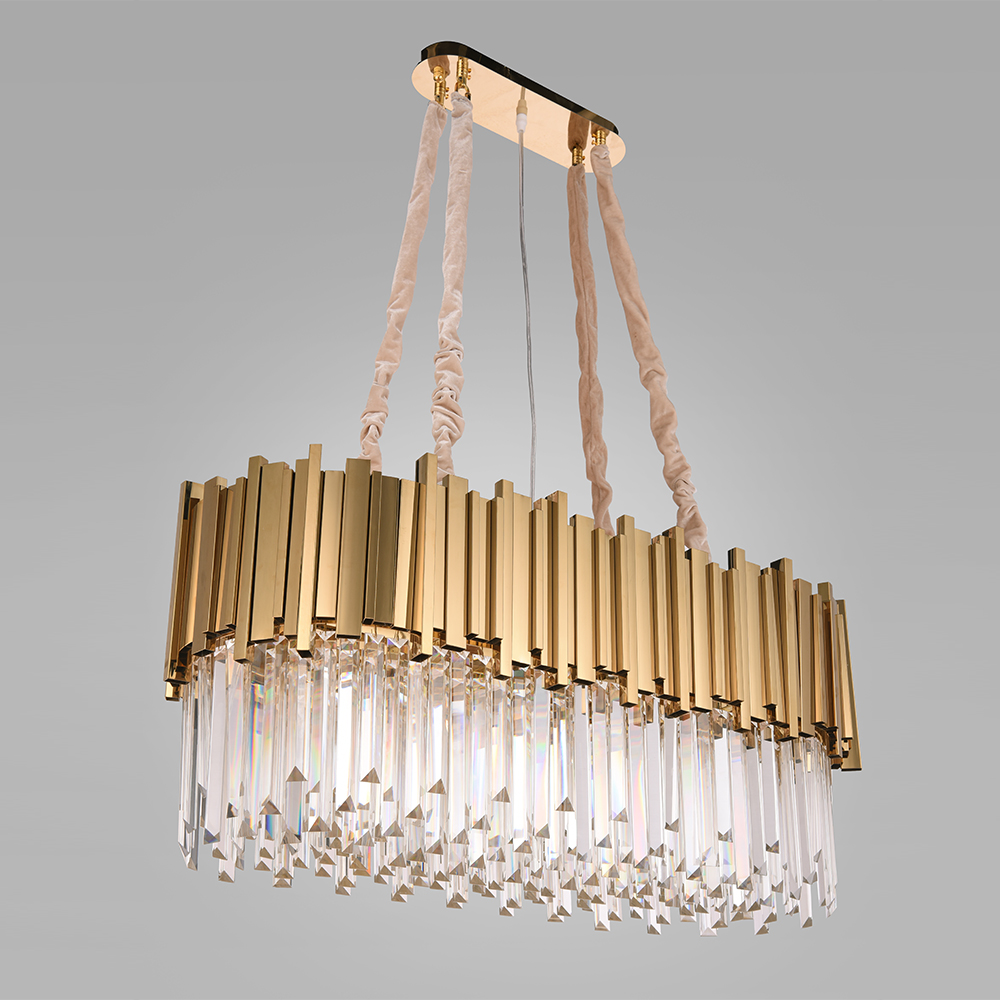 35.4 Inch Long Post Modern Chandelier for Dining Room