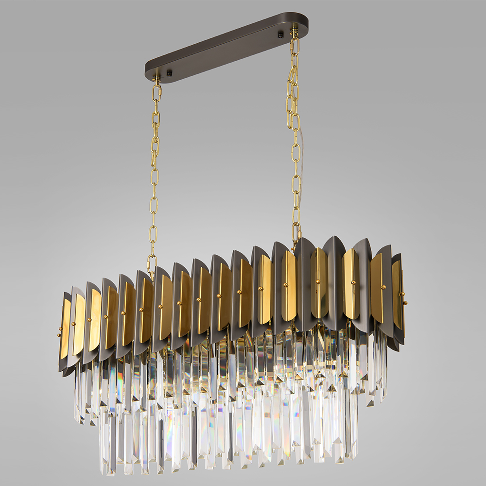 35.4 Inch Long Modern Chandelier for Dining Area