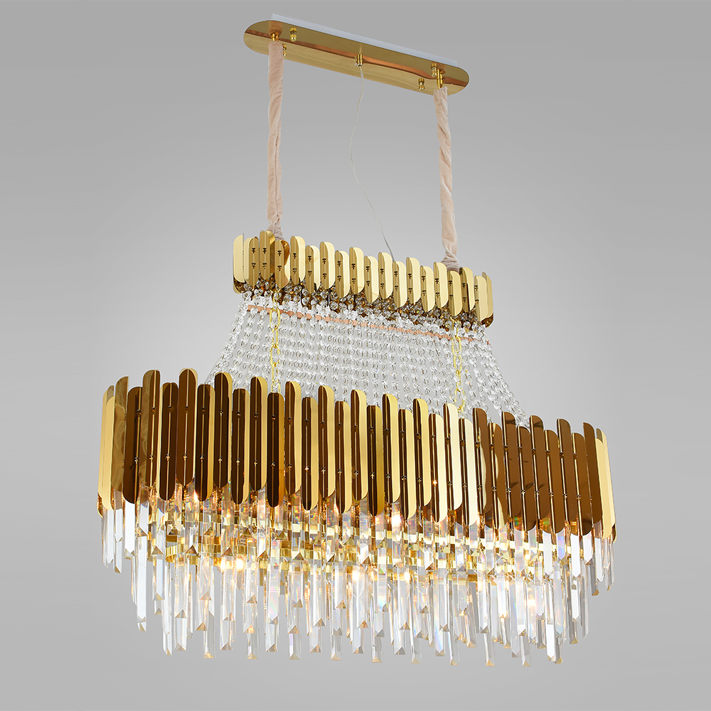 39.4 Inch Long Chandelier for Formal Dining Area