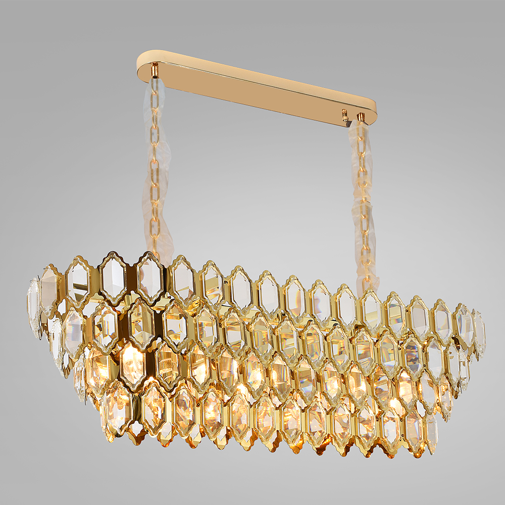 39.4 Inch Long Post Modern Chandelier for Dining Room
