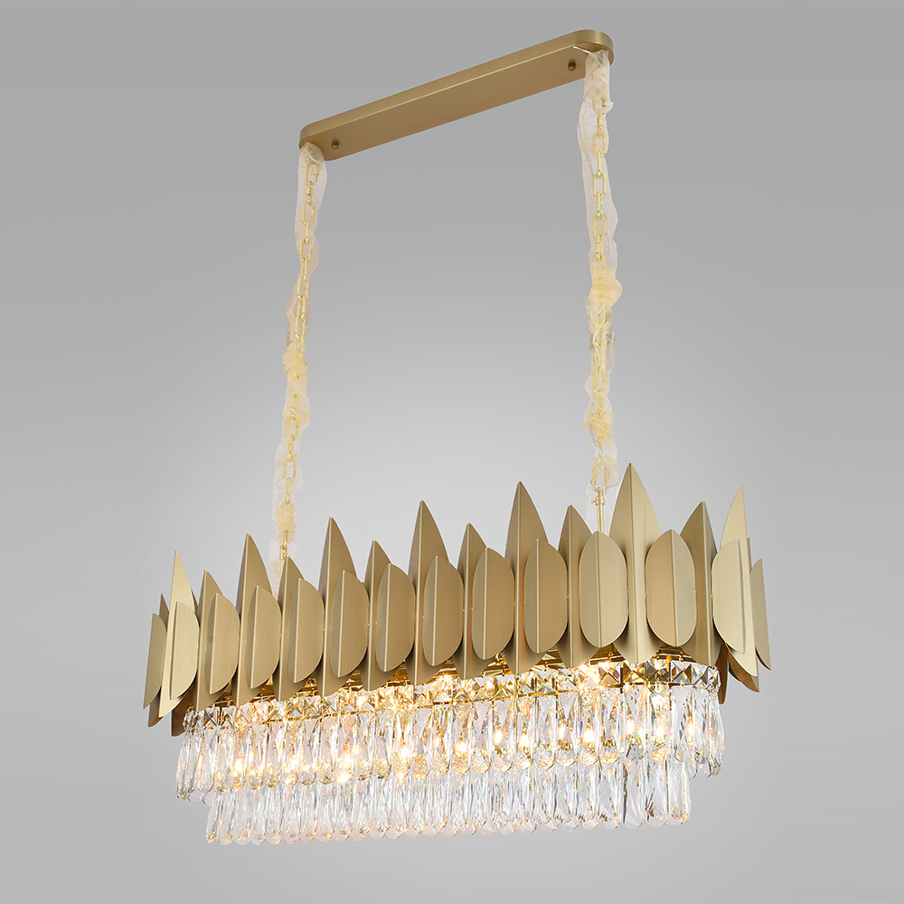 41 Inch Long Modern Chandelier for Dining Room