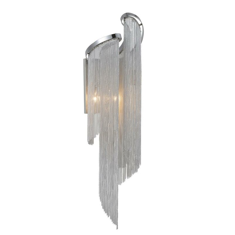 Aluminum Chain Wall Sconce
