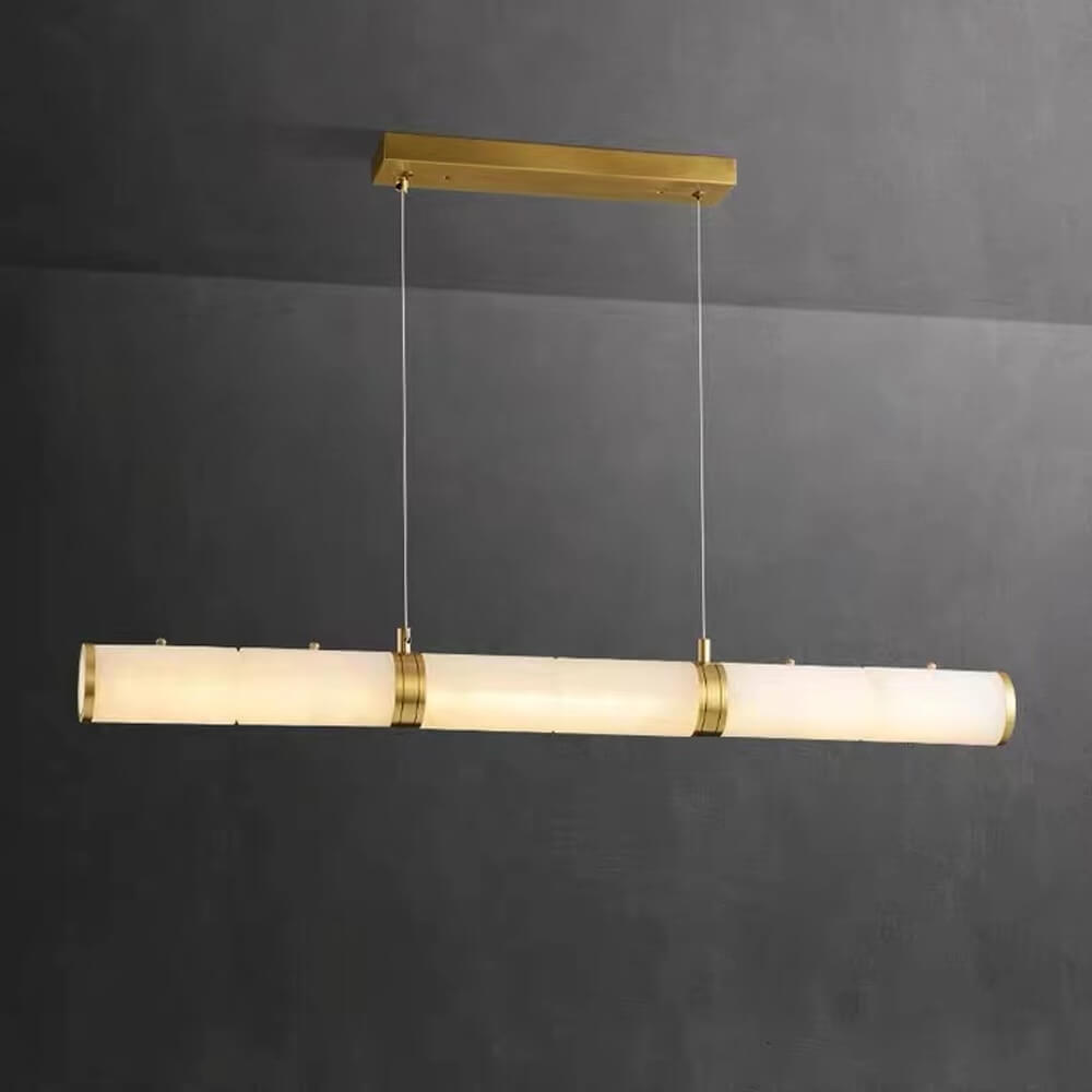 Candelabru liniar de 48 inch Candelabru modern din alabastru Iluminat pentru sufragerie