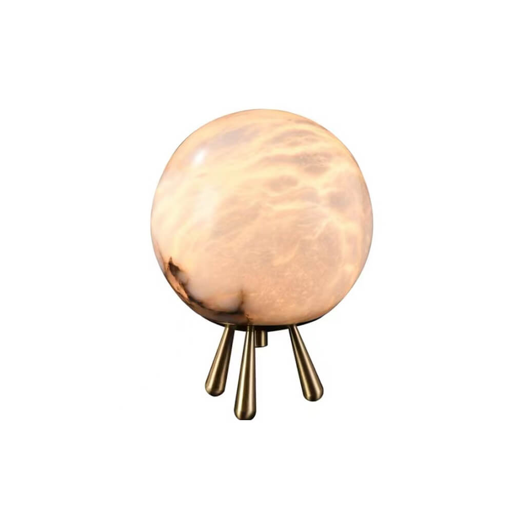8 Intshi Alabaster Ball Desk Lamp