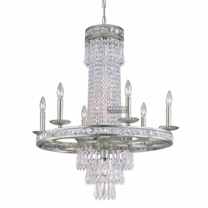 Bilindahî 84 CM Empire Chandelier Crystal Chandelier Lighting For Living Room