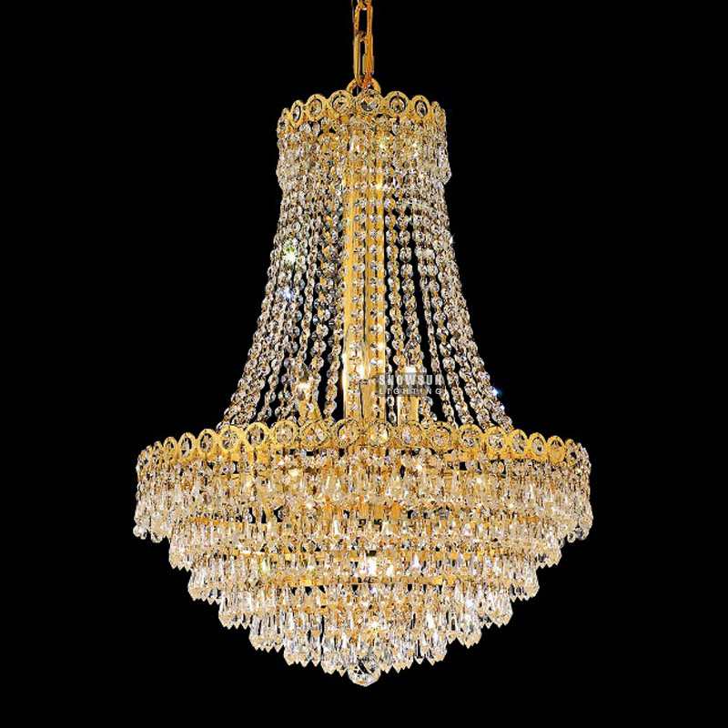 Lampadario in cristallo con lampadario impero altezza 66 cm
