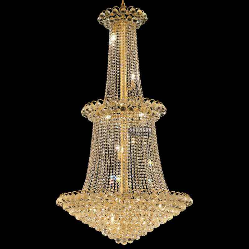 ຄວາມສູງ 150 CM Empire Chandelier Crystal Chandelier Lighting