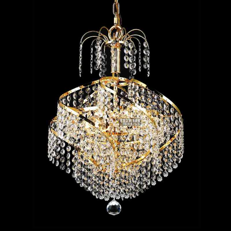 កម្ពស់ 40 CM Empire Chandelier Crystal Chandelier Lighting សម្រាប់បន្ទប់គេង