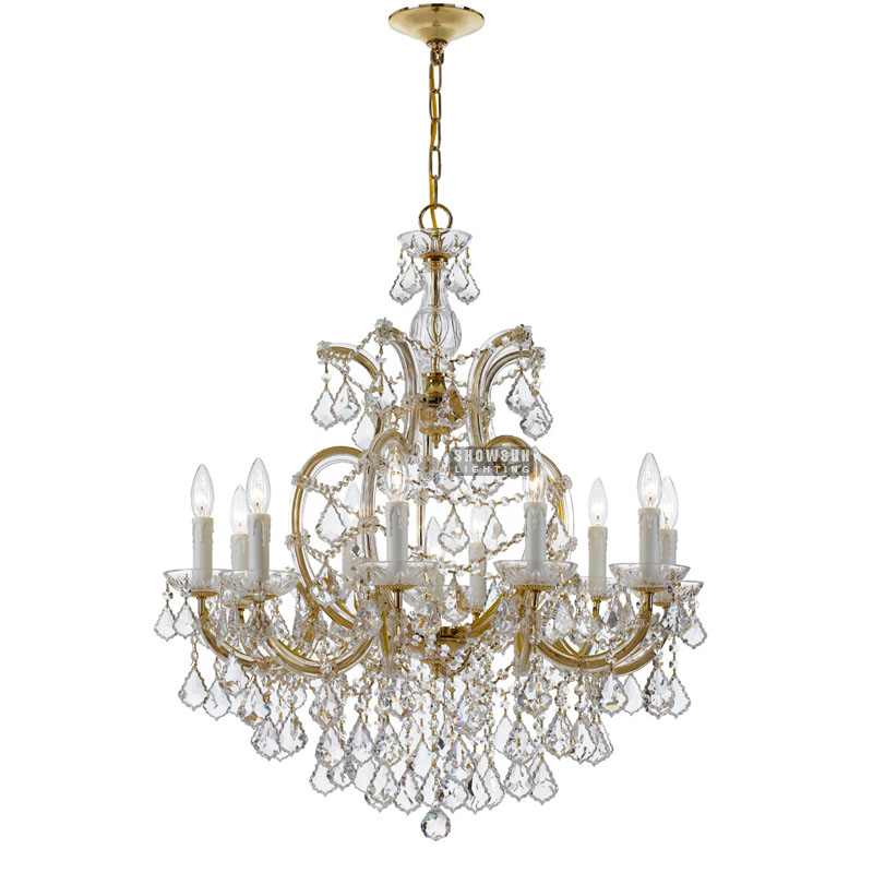 10 Lights Gold Maria Theresa Chandelier