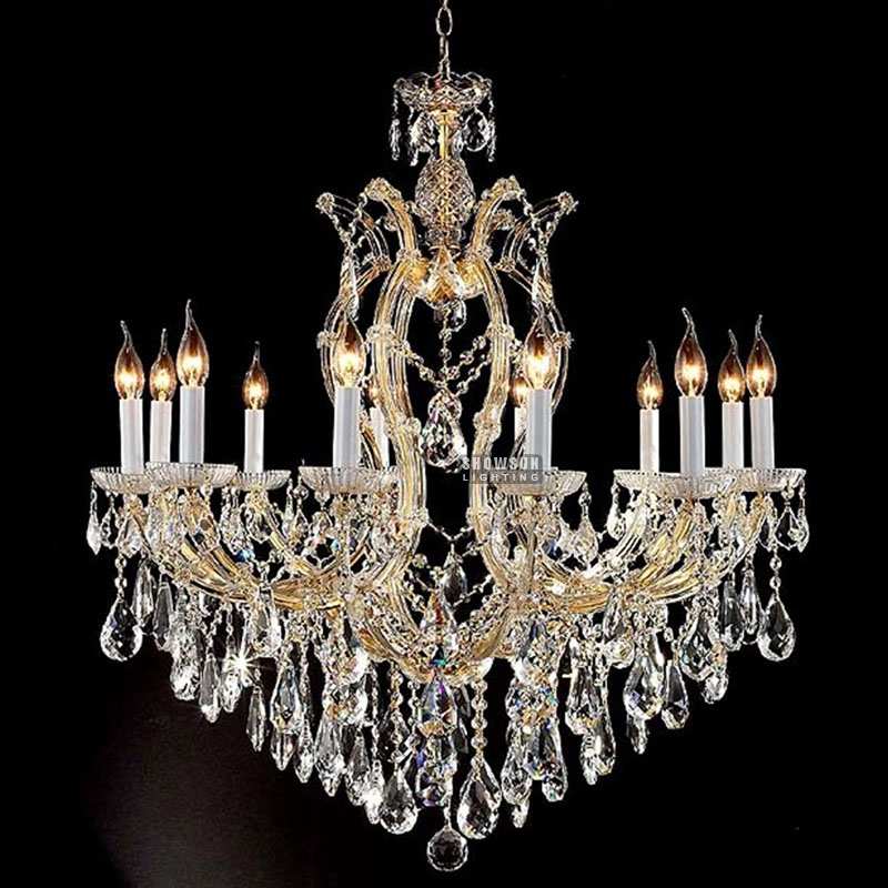 12 Lights Maria Theresa Chandelier Gold Color