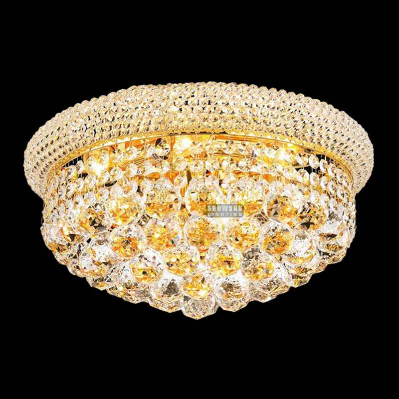Wisa '40CM Empire Style Ceiling Light Crystal Flush Mounts