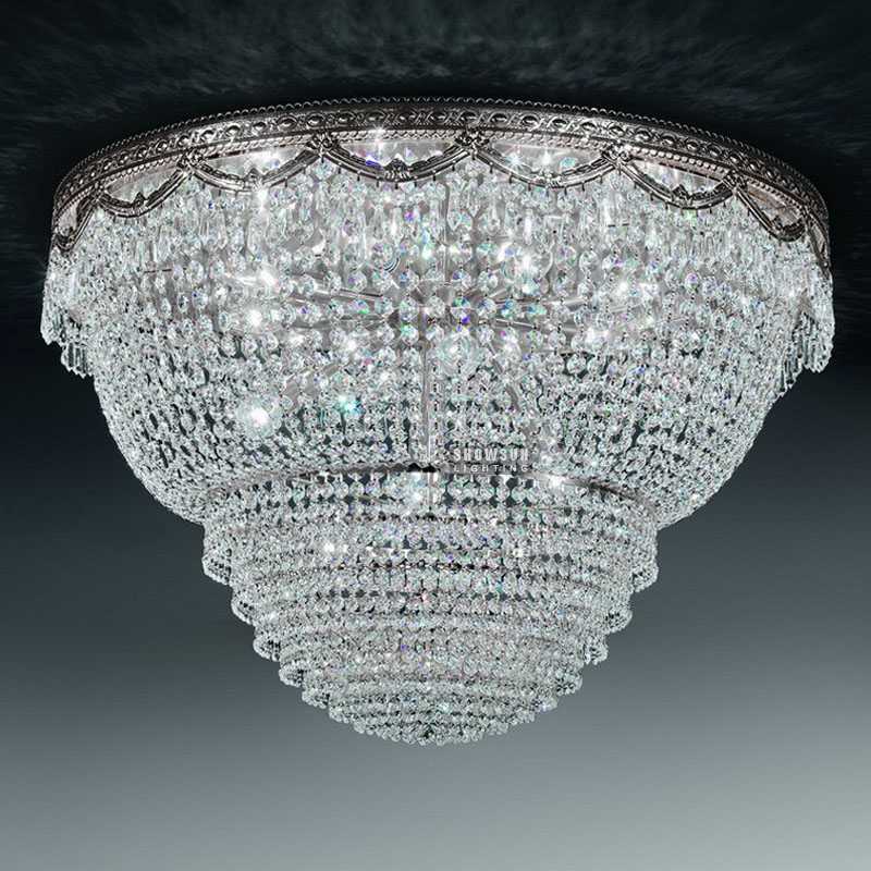 Width 81CM Empire Style Ceiling Light Crystal Flush Mounts