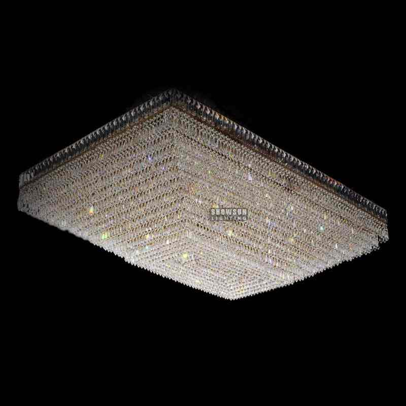 Ububanzi 79CM Empire Style Ceiling Light Crystal Flush Mounts