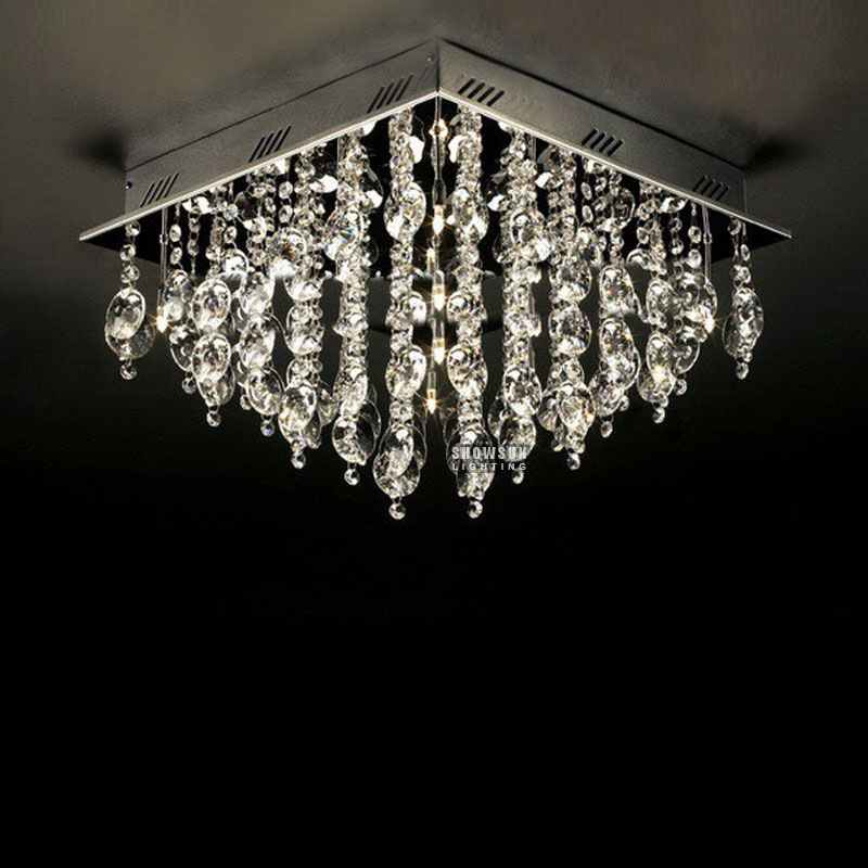 Wisa '40CM Empire Style Ceiling Light Crystal Flush Mounts