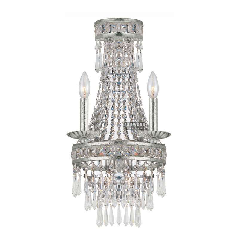 5 Dwal Empire Style Wall Lamp Crystal Wall Sconce