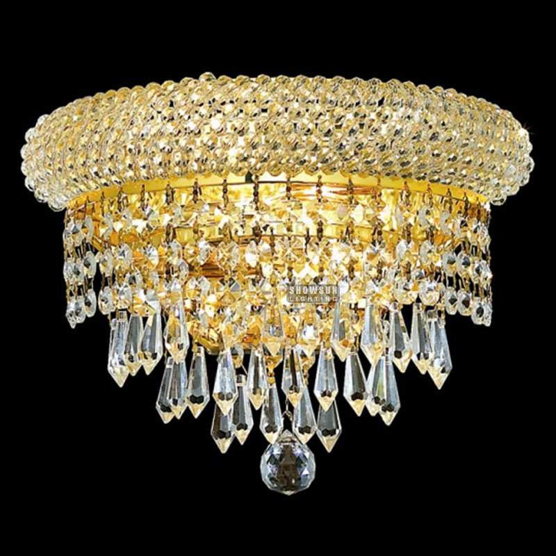 2 Dwal Empire Style Wall Lamp Crystal Wall Sconce