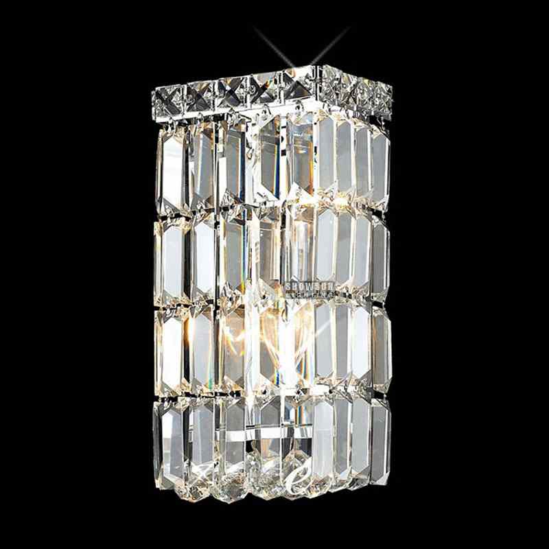 2 светла Луксузна модерна зидна лампа Цристал Валл Сцонце