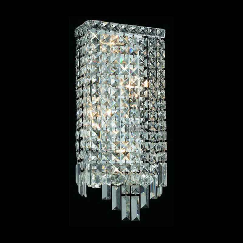 Luksuzna moderna zidna svjetiljka s 4 svjetla. Kristalni zidni svijećnjak