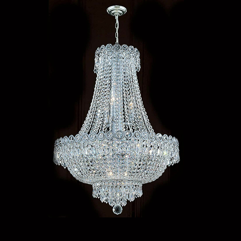 24 Inch Luxury Empire Crystal Chandelier in Chrome 599141 (1)