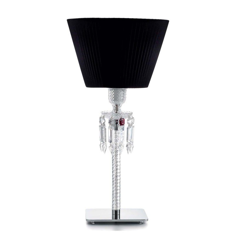Baccarat Table Lamp with Black Shade