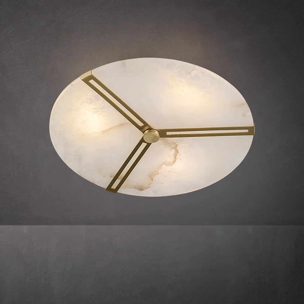 12/16/20/24 Inch Small Alabaster Ceiling Lamp