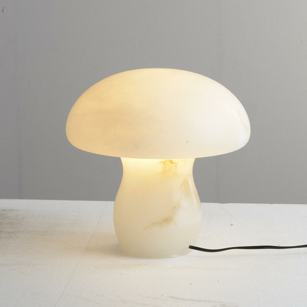 Lámpara de escritorio artística moderna de alabastro