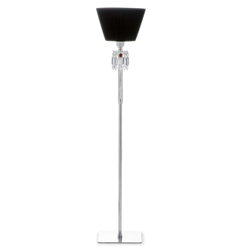 Baccarat Floor Lamp with Black Shade