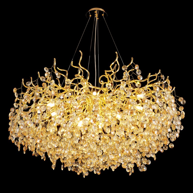 Crystal Material Branch Chandelier
