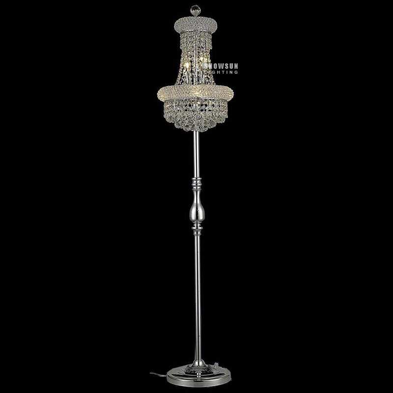 Кристална подова лампа в стил империя