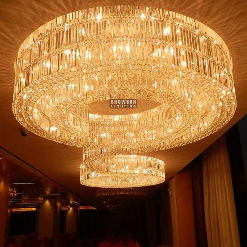 Lampadario di cristallo creativo personalizzato per il corridoio dell'hotel