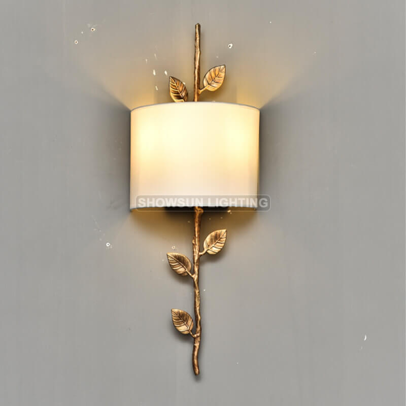 Lampada da parete moderna in ottone