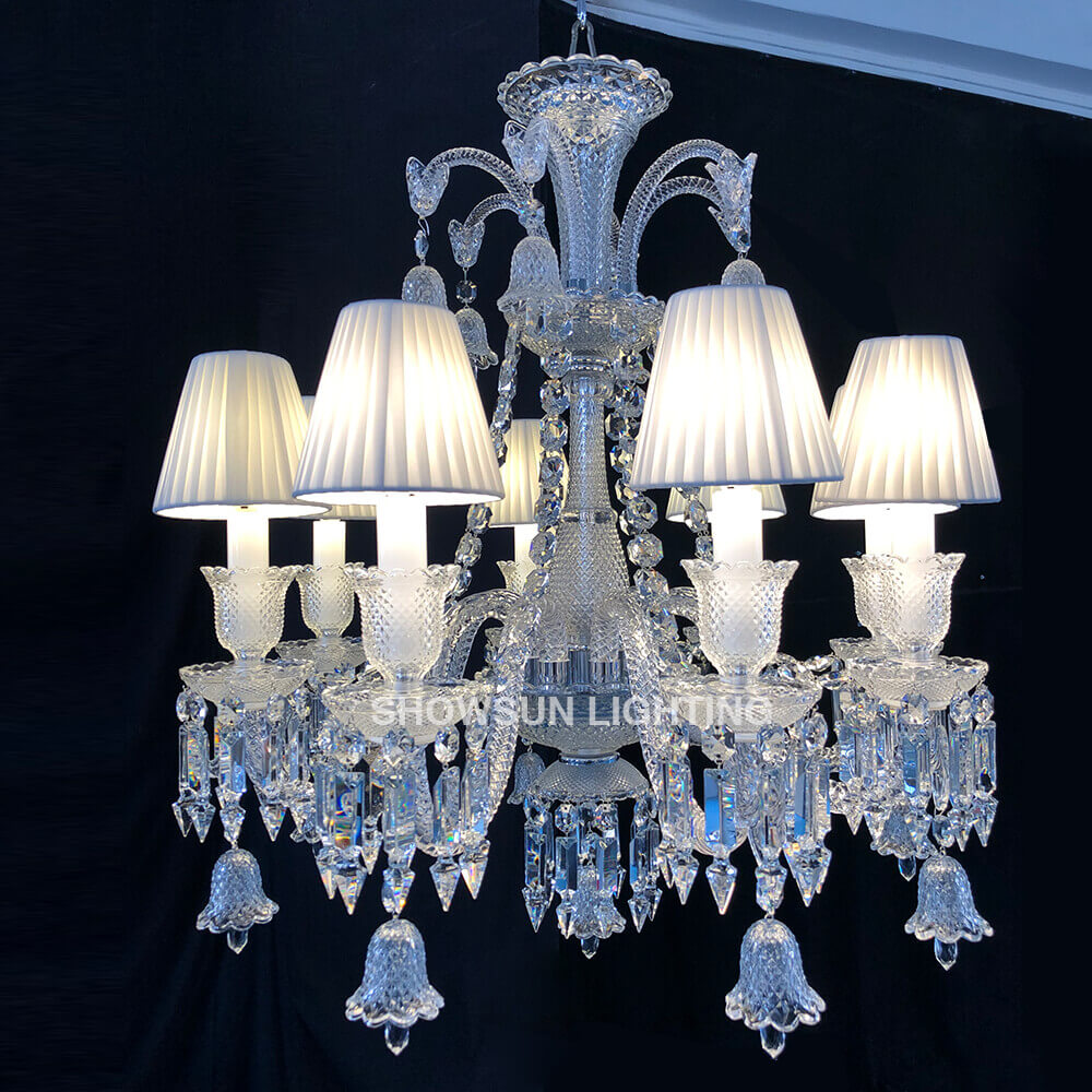 High Quality Lustre Baccarat Copied Zenith Baccarat 8 Lights Chandelier