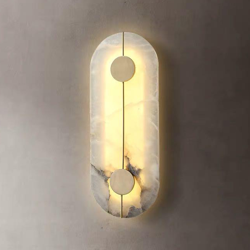 6.3X17 Inch Moderne Albast Wall Sconce