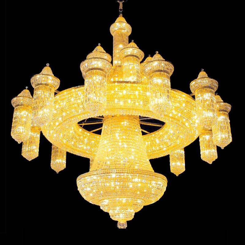 Grande lampadario di cristallo per a moschea