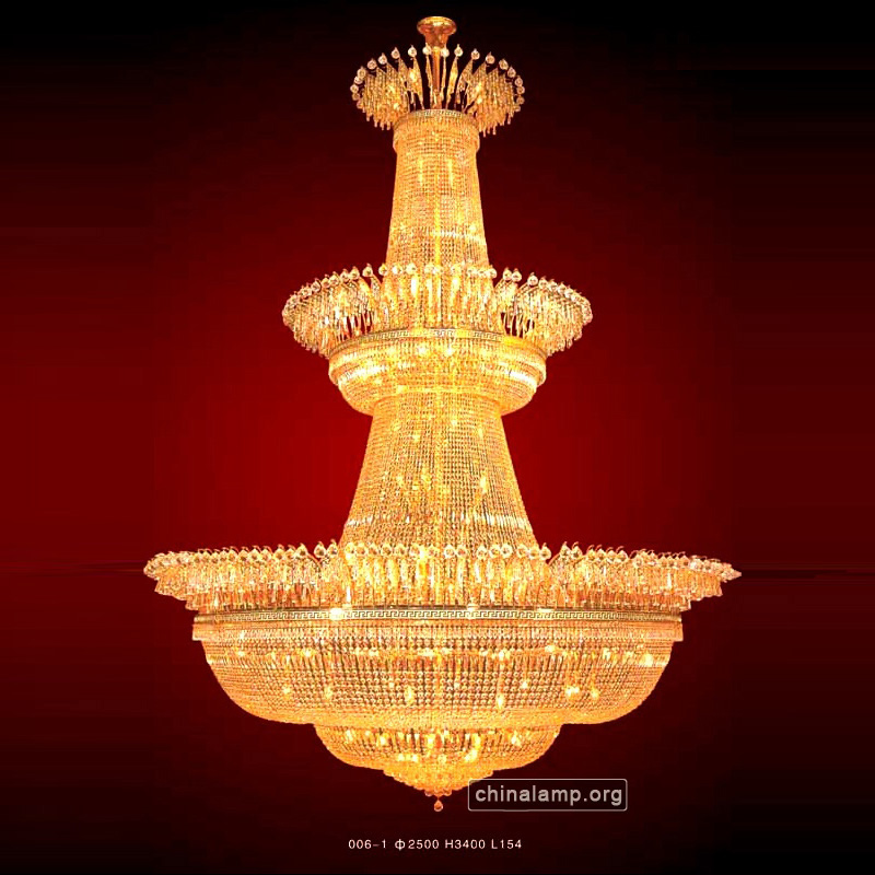 Empire Style Large Crystal Chandelier Foyer Chandelier Lighting