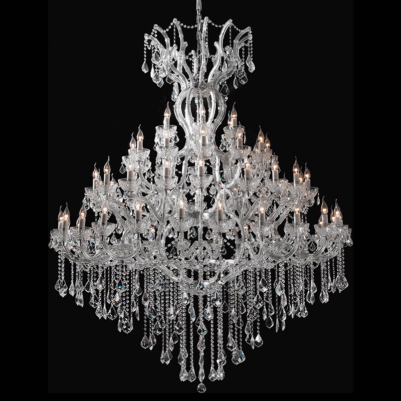 60 Light Maria Theresa Chandelier 67 Inch Huge Crystal Chandelier for Banquet Hall