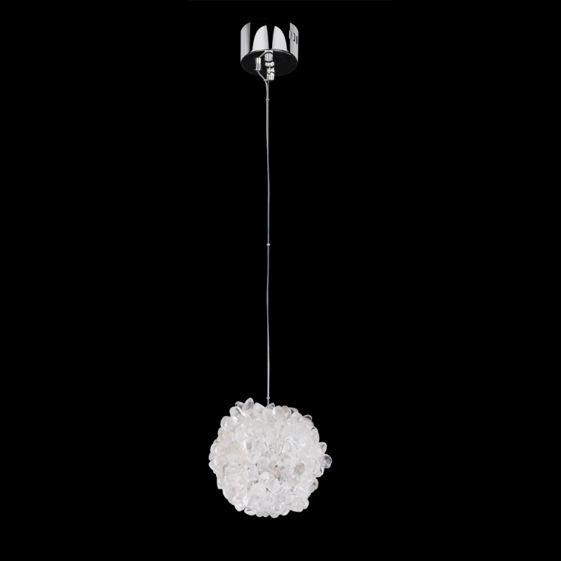 Clear Natural Crystal Stone Pendant Light