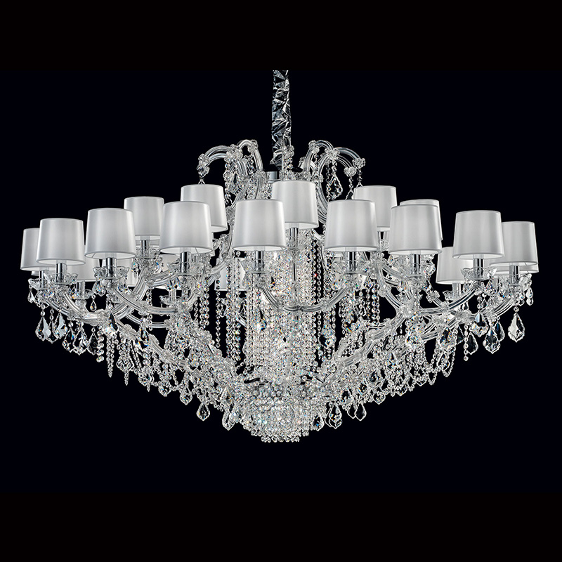 66 Inch Wide Maria Theresa Crystal Chandelier for Big Living Room