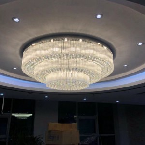 Customize Three-tier Flush Mounted Chandelier L...