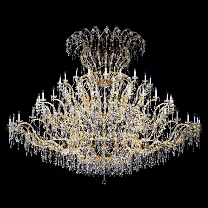 Oversized Hotel Lobby Chandelier Huge Maria Theresa Chandelier for Wedding Hall SSC19107