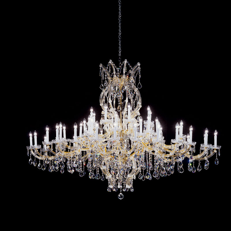 Extra Wide Maria Theresa Crystal Chandelier for Wedding Venue SSC19108