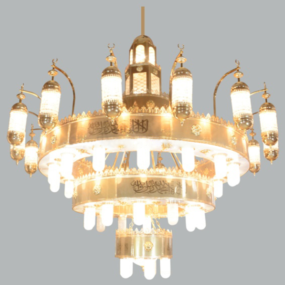 Three Layer Extra Large Chandelier for Mosque