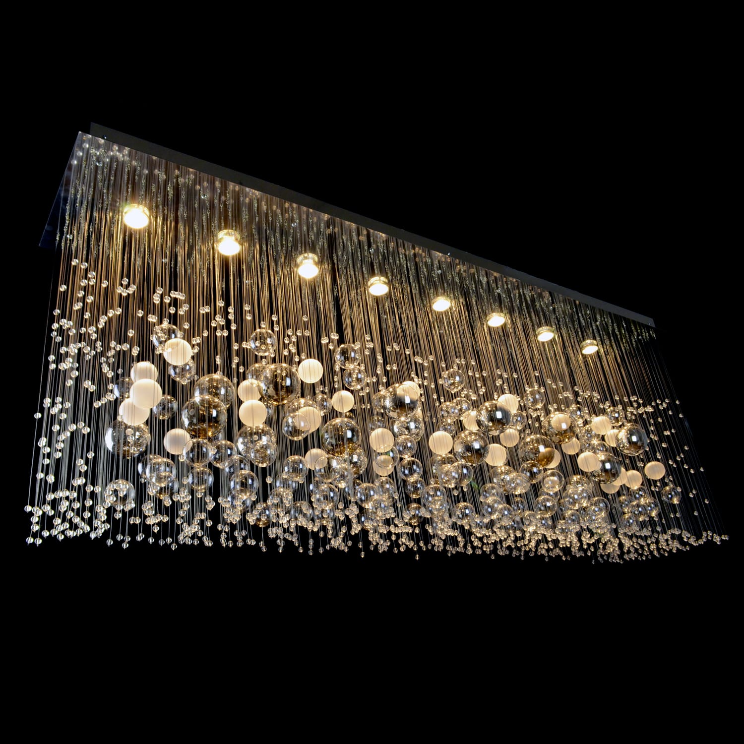 67 Inch Rectangle Chandelier Modern Chandelier for Dining Room