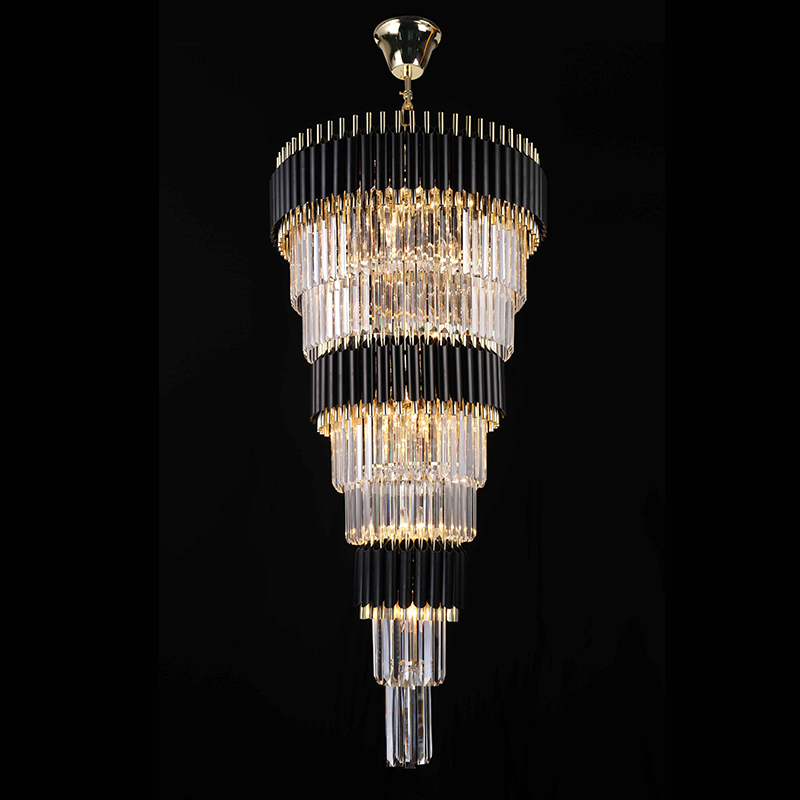 55 Inch Tall Modern Staircase Chandelier